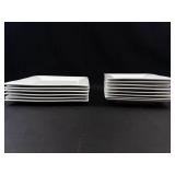 Threshold White Square Plates Mixed Lot (Lot of 14)