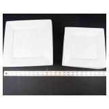 Threshold White Square Plates Mixed Lot (Lot of 14)