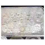 Mixed Lot Clear Glassware Bowls, Cups & Plates