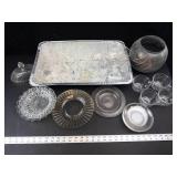 Mixed Lot Clear Glassware Bowls, Cups & Plates