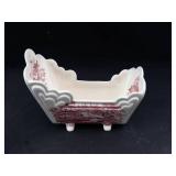Clarice Cliff Tonquin Cracker Cradle, Milk Glass & Thorens Music Box Mixed Lot