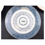 Blue Ridge Hand Painted Dish Set & Decorative Plates Mixed Lot