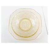 Vintage Federal Glass Amber Madrid 24-Piece Dish Set