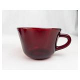 Vintage Anchor Hocking Royal Ruby Red Footed Teacup & Saucer Set (18 Piece)