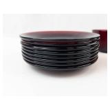 Vintage Anchor Hocking Royal Ruby Red Footed Teacup & Saucer Set (18 Piece)