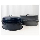 Nesco & Savory Oval Roasters Lot
