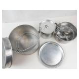 Vintage Aluminum Nesting Camping Cookware Set