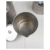 Vintage Aluminum Nesting Camping Cookware Set