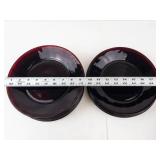 Vintage Anchor Hocking Ruby Red Glass Plates (Lot of 15)