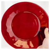 Vintage Anchor Hocking Ruby Red Glass Plates (Lot of 15)