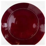 Vintage Anchor Hocking Ruby Red Glass Plates (Lot of 15)