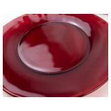 Vintage Anchor Hocking Ruby Red Glass Plates (Lot of 15)