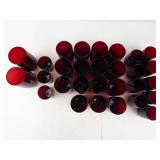 Vintage Anchor Hocking Royal Ruby Red Glassware Mixed Lot