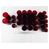 Vintage Anchor Hocking Royal Ruby Red Glassware Mixed Lot