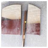 Three-Piece Mirrored Wood Panel Set