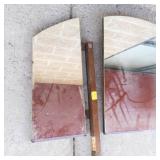 Three-Piece Mirrored Wood Panel Set