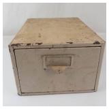Wooden Index Card File Box With Alphabet Tabs