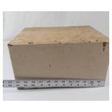 Wooden Index Card File Box With Alphabet Tabs