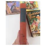 Mark Twain Huckleberry Finn & Tom Sawyer Book Lot (6)