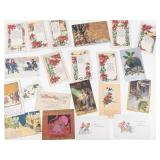 Vintage Christmas Postcard Mixed Lot