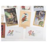 Vintage Christmas Postcard Mixed Lot