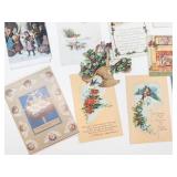 Vintage Christmas Postcard & Greeting Card Mixed Lot