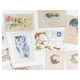 Vintage Christmas Postcard & Greeting Card Mixed Lot