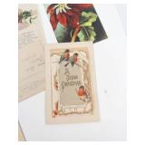 Vintage Holiday Postcard & Greeting Card Mixed Lot