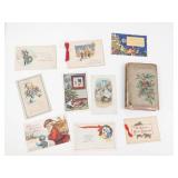 Vintage Christmas Postcards & Evangeline Longfellow Booklet Mixed Lot