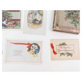 Vintage Christmas Postcards & Evangeline Longfellow Booklet Mixed Lot