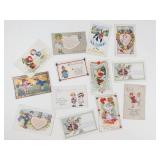Vintage Valentine Postcards & Greeting Cards Mixed Lot