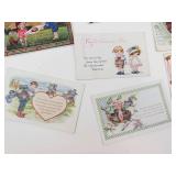 Vintage Valentine Postcards & Greeting Cards Mixed Lot