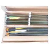 Archery Arrow Lot With Accessories