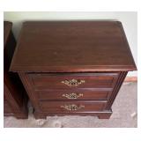 MB - Vintage Broyhill Cherry Wood Nightstand Pair