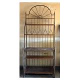 G - Drexel Solstice Wrought Iron Baker's Rack Shelving Unit