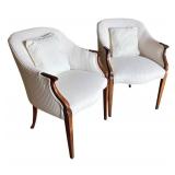 G - Vintage Southwood Furniture Sheraton Federal Lounge Chairs