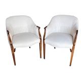 G - Vintage Southwood Furniture Sheraton Federal Lounge Chairs