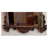 E - Vintage Rococo Style Ornate Wall Mirror