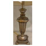 O - Vintage Ornate Brass Table Lamp