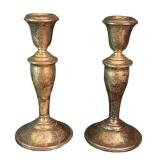 O - Vintage Gorham Sterling Silver Candleholders (Lot of 2)