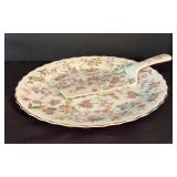 O - Vintage Cake Plate with Pastry Server