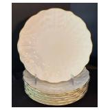 O - Aynsley Golden Crocus Dinner, Salad & Dessert Plates (Lot of 22)