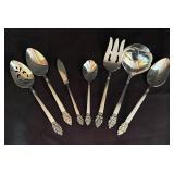 O - Vintage Oneida Vinland Serving Utensils (Lot of 7)