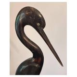 O - Vintage Water Buffalo Crane Decor Pair