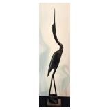 O - Vintage Water Buffalo Crane Decor Pair