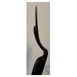 O - Vintage Water Buffalo Crane Decor Pair