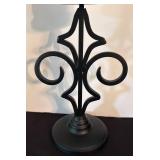 O - Pair of Pillar Candle Holders With Candles