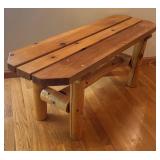 E - Vintage Wooden Bench