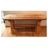 E - Vintage Wooden Bench