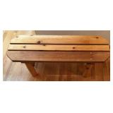 E - Vintage Wooden Bench